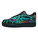 [Custom Night Wish]  Air Force 1 Skateboarding Shoes Men Low-top Black/blue/yellow/purple/orange/pink