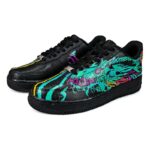 [Custom Night Wish]  Air Force 1 Skateboarding Shoes Men Low-top Black/blue/yellow/purple/orange/pink - Image 3