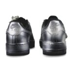 [Custom Splashed Ink Technology]  Air Force 1 Skateboarding Shoes Men Low-top Black/Sliver - Image 4