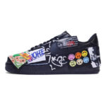[Custom Men's graffiti art]  Air Force 1 Skateboarding Shoes Men Low-top Multicolor