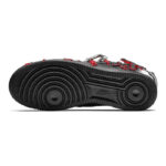 [Custom Men's dark Medusa cross in black and red]  Air Force 1 Skateboarding Shoes Men Low-top Black/Red - Image 5