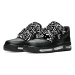 [Custom The male cashew flower is black and white]  Air Force 1 Low Skateboarding Shoes Men - Image 3