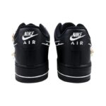 [Custom Men's three-dimensional flowers]  Air Force 1 Skateboarding Shoes Men Low-top Black/white - Image 5