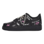 [Custom Men's letter graffiti]  Air Force 1 Skateboarding Shoes Men Low-top