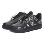 [Custom Men's letter graffiti]  Air Force 1 Skateboarding Shoes Men Low-top - Image 3