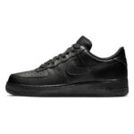 [Custom The AF claw marks are black and yellow]  Air Force 1 Skateboarding Shoes Unisex Low-top Black/Yellow/Red - Image 6