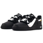 [Custom Break the hook for the future A]  Air Force 1 Skateboarding Shoes Unisex Low-top Silver - Image 3