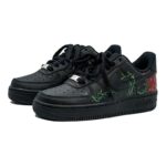 [Custom Thorny rose hand-painted Valentine's Day]  Air Force 1 Skateboarding Shoes Men - Image 3