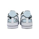 [Custom 7 Men's Planet Denim patches]  Air Force 1 Skateboard Shoes Men Low-Top Black Blue - Image 4