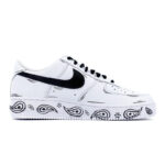 [Custom K men's and women's hand-painted cashew flower designs]  Air Force 1 Skateboarding Shoes Unisex - Image 2