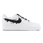 [Custom Three men's and women's hand-painted black and red venom]  Air Force 1 Skateboarding Shoes Unisex - Image 2