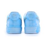 [Custom Eighteen AF1 Moon Nebula Blue]  Air Force 1 Skateboarding Shoes Unisex Low-top Blue - Image 6