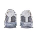 [Custom Gray, Steeped In Text] Air Force 1 Low Skate Shoes Unisex - Image 5