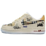 [Custom The cool smoke is like ink]  Air Force 1 Skateboarding Shoes Unisex - Image 2