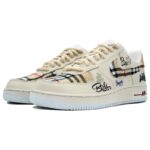 [Custom The cool smoke is like ink]  Air Force 1 Skateboarding Shoes Unisex - Image 3
