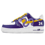 [Custom Purple Gold Mamba]  Air Force 1 Skateboarding Shoes Unisex