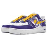 [Custom Purple Gold Mamba]  Air Force 1 Skateboarding Shoes Unisex - Image 3