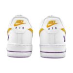 [Custom Purple gold Mamba white]  Air Force 1 Skateboarding Shoes Unisex Low-top Purple - Image 4
