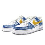 [Custom Stephen Blue for men]  Air Force 1 Skateboarding Shoes Men - Image 3