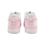 [Custom Pink Bambo]  Air Force 1 Skateboard Shoes Unisex Low-Top White/Pink - Image 3