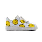 [Custom Reverse the smiling face]  Air Force 1 Skateboarding Shoes Men - Image 2