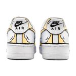 [Custom Male 2D style in yellow and gray]  Air Force 1 Skateboarding Shoes Men Low-top White/Black - Image 5