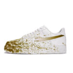 [Custom Immersive live for both men and women]  Air Force 1 Skateboard Shoes Unisex Low-Top White/Yellow