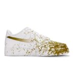 [Custom Immersive live for both men and women]  Air Force 1 Skateboard Shoes Unisex Low-Top White/Yellow - Image 2