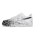 [Custom The scene of the same style for both men and women to recall]  Air Force 1 Skateboard Shoes Men Low-Top White Black - Image 2