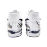 [Custom Black ink flows with gold]  Air Force 1 Skateboard Shoes Unisex Low-Top Ink/Gold - Image 4