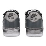 [Custom Shadow breaks]  Air Force 1 Skateboarding Shoes Unisex Low-top Black/grey - Image 4