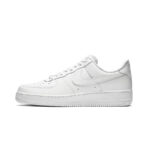 [Custom Street graffiti and ink splashing]  Air Force 1 Skateboarding Shoes Unisex Low-top White/Black/Red - Image 6