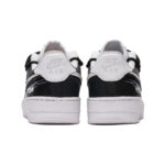 [Custom Men's Venom Double Hook black and White]  Air Force 1 Skateboarding Shoes Men Low-top Black/White - Image 4