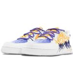 [Custom Salute to the legend: golden, purple and white]  Air Force 1 Skateboarding Shoes Men - Image 3