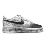 [Custom The male version of Wan Chongshan]  Air Force 1 Skateboarding Shoes Men Low-top Black/white - Image 2