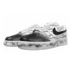 [Custom The male version of Wan Chongshan]  Air Force 1 Skateboarding Shoes Men Low-top Black/white - Image 3