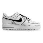 [Custom Men's digital graffiti]  Air Force 1 Skateboarding Shoes Men - Image 2