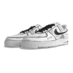 [Custom Men's digital graffiti]  Air Force 1 Skateboarding Shoes Men - Image 3