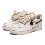 [Custom Men's coffee dyeing A-BOX]  Air Force 1 Skateboarding Shoes Men - Image 3