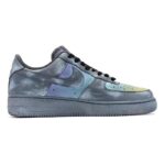 [Custom Men's gradient cloud gray-blue]  Air Force 1 Skateboarding Shoes Men Low-top Grey/Blue - Image 2