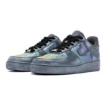 [Custom Men's gradient cloud gray-blue]  Air Force 1 Skateboarding Shoes Men Low-top Grey/Blue - Image 3