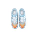 [Custom Men's gradient cloud blue and orange]  Air Force 1 Skateboarding Shoes Men Low-top Blue/Orange - Image 4