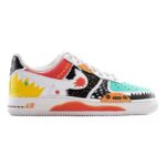 [Custom Graffiti Illustrations]  Air Force 1 Skateboarding Shoes Low-top White/yellow/black/red Unisex - Image 5