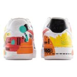 [Custom Graffiti Illustrations]  Air Force 1 Skateboarding Shoes Low-top White/yellow/black/red Unisex - Image 7