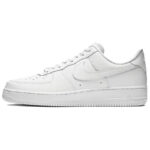 [Custom Love and violence destroy bears]  Air Force 1 Skateboard Shoes Men Low-Top Black/White - Image 7