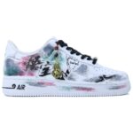 [Custom Black myth]  Air Force 1 Skateboard Shoes Unisex Low-Top White/Black - Image 2