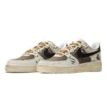 [Custom Violent doll for men]  Air Force 1 Skateboarding Shoes Men Low-top Beige/Brown - Image 3