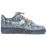 [Custom The men's style is stained with graffiti on the cement wall]  Air Force 1 Skateboarding Shoes Men - Image 2