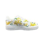 [Custom St. Mary's High School]  Air Force 1 Skateboard Shoes Unisex Low-Top White/Gold - Image 2