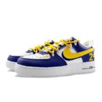 [Custom Men's NBA Lakers purple] Male  Air Force 1 Low Skate shoes - Image 4